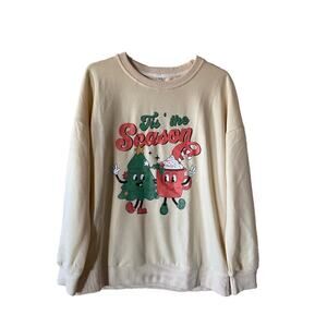 Medium "Tis the Season" Christmas Sweatshirt